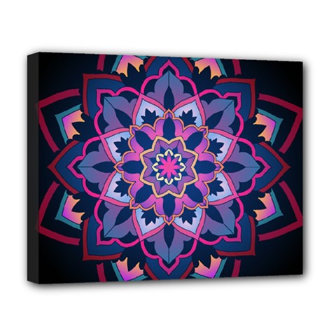 Mandala Circular Pattern Deluxe Canvas 20  X 16   by Sapixe