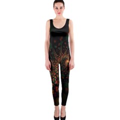 Multicolor Fractals Digital Art Design One Piece Catsuit by Sapixe