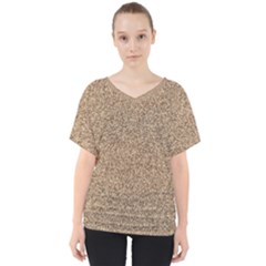 Mosaic Pattern Background V-neck Dolman Drape Top by Sapixe