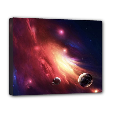 Nebula Elevation Deluxe Canvas 20  X 16   by Sapixe