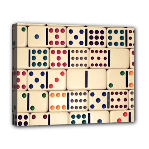 Old Domino Stones Deluxe Canvas 20  X 16   by Sapixe