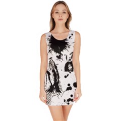 Pattern Color Painting Dab Black Bodycon Dress by Sapixe