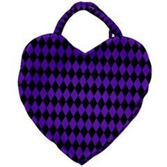 Jester Purple Giant Heart Shaped Tote by jumpercat