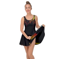 Rainbow Fireworks Celebration Colorful Abstract Inside Out Dress by Sapixe