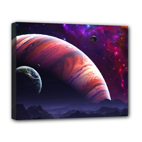 Space Art Nebula Deluxe Canvas 20  X 16   by Sapixe