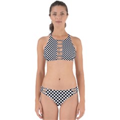 Checker Black And White Perfectly Cut Out Bikini Set by jumpercat