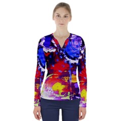 Balboa   Island On A Sand 13 V-neck Long Sleeve Top by bestdesignintheworld