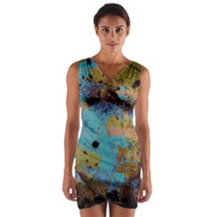 Blue Options 5 Wrap Front Bodycon Dress by bestdesignintheworld