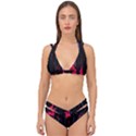 Calligraphy Double Strap Halter Bikini Set View1