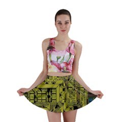Technology Circuit Board Mini Skirt by Sapixe