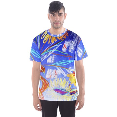 Dscf1385 - Sunflowers In Ceramic Jur Men s Sports Mesh Tee by bestdesignintheworld