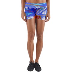 Dscf1385 - Sunflowers In Ceramic Jur Yoga Shorts by bestdesignintheworld