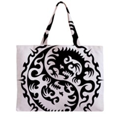 Ying Yang Tattoo Zipper Mini Tote Bag by Sapixe