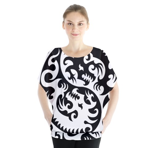Ying Yang Tattoo Blouse by Sapixe