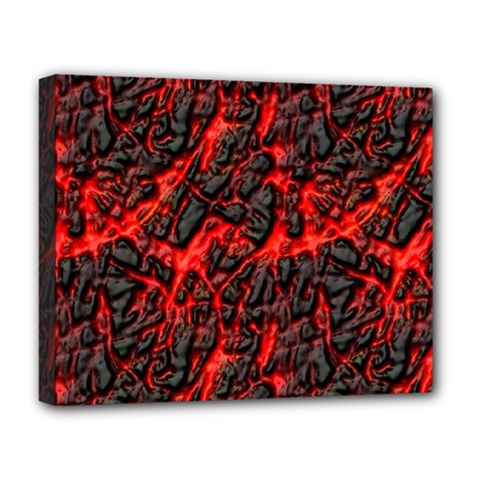 Volcanic Textures Deluxe Canvas 20  X 16   by Sapixe