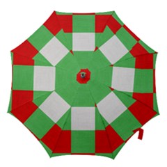 Fabric Christmas Colors Bright Hook Handle Umbrellas (medium) by Sapixe