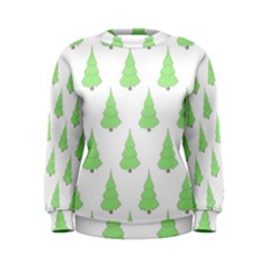 Background Christmas Christmas Tree Women s Sweatshirt by Sapixe