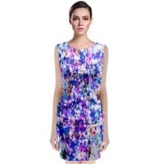 Star Abstract Advent Christmas Classic Sleeveless Midi Dress by Sapixe