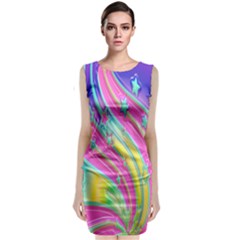 Star Christmas Pattern Texture Sleeveless Velvet Midi Dress by Sapixe