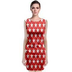 Star Christmas Advent Structure Sleeveless Velvet Midi Dress by Sapixe