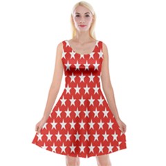 Star Christmas Advent Structure Reversible Velvet Sleeveless Dress by Sapixe