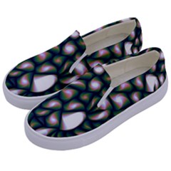 Fuzzy Abstract Art Urban Fragments Kids  Canvas Slip Ons by Sapixe