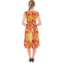 Board Conductors Circuits Cap Sleeve Front Wrap Midi Dress View2