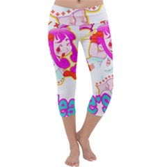 Oopsi Capri Yoga Leggings by psychodeliciashop