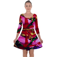 Red Cross 6 Quarter Sleeve Skater Dress by bestdesignintheworld