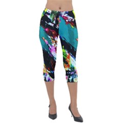 Tulips First Sprouts 6 Lightweight Velour Capri Leggings  by bestdesignintheworld