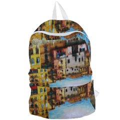 Architecture Art Blue Foldable Lightweight Backpack by Modern2018