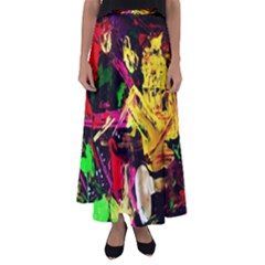 Spooky Attick 1 Flared Maxi Skirt by bestdesignintheworld