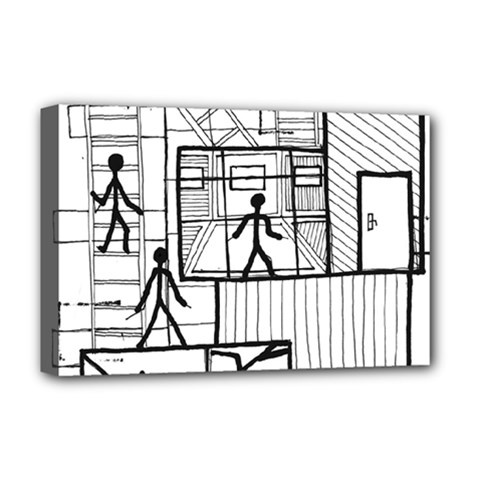 Drawing Deluxe Canvas 18  X 12   by ValentinaDesign