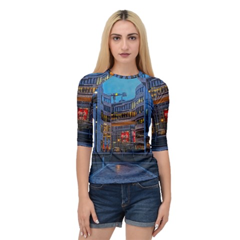 Architecture Modern Building Quarter Sleeve Raglan Tee by Simbadda