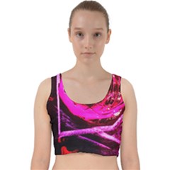 Calligraphy 2 Velvet Racer Back Crop Top by bestdesignintheworld