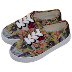 Sunflowers And Lamp Kids  Classic Low Top Sneakers by bestdesignintheworld