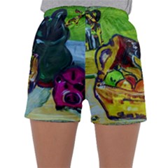 Still Life With A Pigy Bank Sleepwear Shorts by bestdesignintheworld