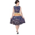 New York Skyline Architecture Nyc V-Neck Midi Sleeveless Dress  View2
