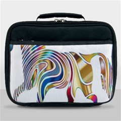 Horse Equine Psychedelic Abstract Lunch Bag by Simbadda