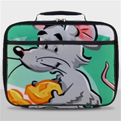 Mouse Cheese Tail Rat Hole Full Print Lunch Bag by Simbadda