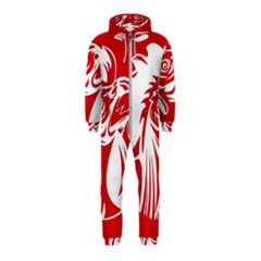 Cock Logo Emblem Symbol France Hooded Jumpsuit (kids) by Simbadda