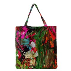 Sunset In A Mountains 1 Grocery Tote Bag by bestdesignintheworld