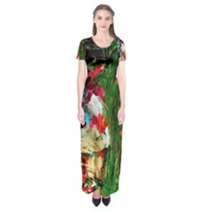 Sunset In A Mountains 1 Short Sleeve Maxi Dress by bestdesignintheworld