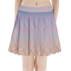 Pink Beige Elephant Skin Pleated Mini Skirt by LoolyElzayat