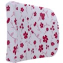 Sweet Shiny Floral Red Back Support Cushion View2