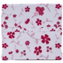 Sweet Shiny Floral Red Back Support Cushion View4