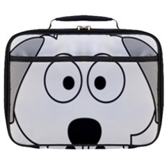 Animal Cartoon Colour Dog Full Print Lunch Bag by Nexatart