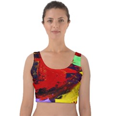 Balboa   Island On A Sand 19 Velvet Crop Top by bestdesignintheworld