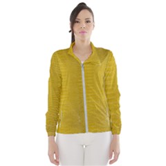 Yellow Alligator Skin Windbreaker (women) by LoolyElzayat