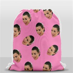 Crying Kim Kardashian Drawstring Bag (small) by Valentinaart